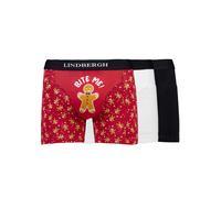 Boxershorts LINDBERGH "Unterhose", Herren, Gr. XL, rot (mixed), Obermaterial: 95% Baumwolle, 5% Elasthan, Unterhosen (70957640-XL) mixed