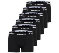 Boxershorts LOTTO, Herren, Gr. 5XL (72/74), caviar, 95% Baumwolle, 5% Elasthan, körpernah, Unterhosen, - in hautsympathischer Baumwollmisch Qualität (42820017-5XL) caviar