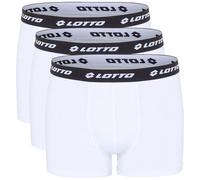 Boxershorts LOTTO, Herren, Gr. L (52/54), weiß (hellweiß), 95% Baumwolle, 5% Elasthan, unifarben, Unterhosen, - in vorteilhaftem Sparpack (61014243-L) hellweiß