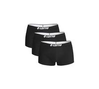 Boxershorts LOTTO, Herren, Gr. XXL, schwarz, Single Jersey, Obermaterial: 95% Baumwolle, 5% Elasthan, Unterhosen (48092344-XXL) schwarz