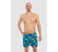 Boxershorts LOUSY LIVIN "Bana-Ananas Pack", Herren, Gr. M, 2 Stk., blau (blau, blau), 100% Baumwolle, bedruckt, Unterhosen, mit amüsantem Allover-Muster (69708324-M) blau, blau