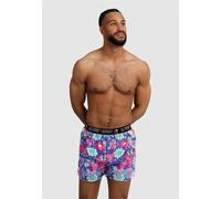 Boxershorts LOUSY LIVIN "Boxer Briefs 2 Pack", Herren, Gr. L, blau (rosa, blau), 100% Baumwolle, Unterhosen, mit lockerem Schnitt (72562606-L) rosa, blau