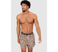 Boxershorts LOUSY LIVIN, Herren, Gr. S, rosa, 100% Baumwolle, Unterhosen, mit lässigem Leo-Print (28800927-S) rosa