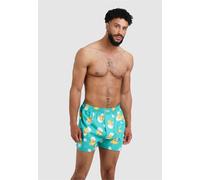 Boxershorts LOUSY LIVIN "Kueken & Lines", Herren, Gr. S, grün (grün, weiß), 100% Baumwolle, Unterhosen, mit buntem Design (78794255-S) grün, weiß