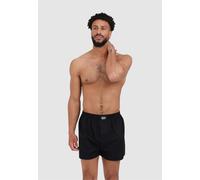 Boxershorts LOUSY LIVIN "Plain 5 Pack Boxershorts", Herren, Gr. M, schwarz, 100% Baumwolle, Unterhosen, 5er-Pack mit lockerem Schnitt (59569518-M) schwarz