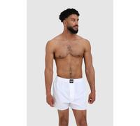 Boxershorts LOUSY LIVIN "Plain 5 Pack Boxershorts", Herren, Gr. S, weiß, 100% Baumwolle, Unterhosen, 5er-Pack mit lockerem Schnitt (78263801-S) weiß