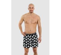 Boxershorts LOUSY LIVIN "Toast & Zitrone 2 Pack", Herren, Gr. M, 2 Stk., schwarz, 100% Baumwolle, bedruckt, Unterhosen, im praktischen 2er-Pack (61860415-M) schwarz