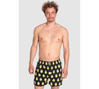 Boxershorts LOUSY LIVIN "Toast Zitrone", Damen, Gr. XL, schwarz, 100% Baumwolle, bedruckt, Unterhosen, mit coolen Comic-Motiven (74623803-XL) schwarz