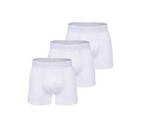 Boxershorts MARC O'POLO "Boxershort 3-PACK BOXER 3er Pack", Herren, Gr. XL, weiß, Obermaterial: 95% Baumwolle CO(Bio). 5% Elasthan EL., Unterhosen (47413546-XL) weiß