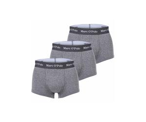 Boxershorts MARC O'POLO "Boxershort 3-PACK TRUNK 3er Pack", Herren, Gr. M, grau, Obermaterial: 95% Baumwolle CO(Bio). 5% Elasthan EL., Unterhosen (52487836-M) grau