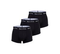 Boxershorts MARC O'POLO "Boxershort 3-PACK TRUNK 3er Pack", Herren, Gr. M, schwarz, Obermaterial: 95% Baumwolle CO(Bio). 5% Elasthan EL., Unterhosen (86765163-M) schwarz