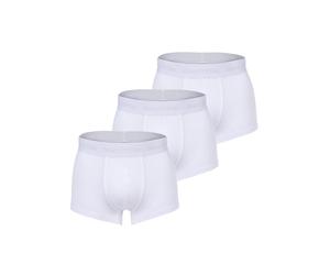Boxershorts MARC O'POLO "Boxershort 3-PACK TRUNK 3er Pack", Herren, Gr. M, weiß, Obermaterial: 95% Baumwolle CO(Bio). 5% Elasthan EL., Unterhosen (42531139-M) weiß