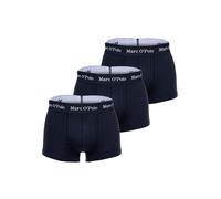 Boxershorts MARC O'POLO "Boxershort 3-PACK TRUNK 3er Pack", Herren, Gr. XXL, blau (navy), Obermaterial: 95% Baumwolle CO(Bio). 5% Elasthan EL., Unterhosen (37041749-XXL) navy
