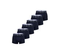 Boxershorts MARC O'POLO "Boxershort 6-PACK TRUNK 6er Pack", Herren, Gr. L, blau (navy), Obermaterial: 95% Baumwolle CO(Bio). 5% Elasthan EL., Unterhosen (15915663-L) navy