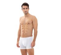 Boxershorts MEY "Softball", Herren, Gr. 4 (S), weiß, Obermaterial: 57% Baumwolle, 38% Polyester, 5% Elasthan, körpernah, Unterhosen, klassischer Sitz, kurzes Bein, atmungsaktiv, elastisch, ohne Eingri