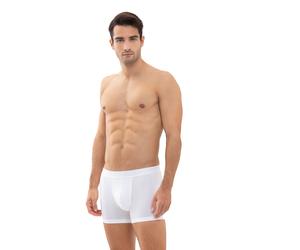 Boxershorts MEY "Softball", Herren, Gr. 5M, weiß, Obermaterial: 57% Baumwolle, 38% Polyester, 5% Elasthan, körpernah, Unterhosen, klassischer Sitz, kurzes Bein, atmungsaktiv, elastisch, ohne Eingriff