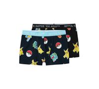 NAME IT Jungen NKMASGAR Pokemon Boxer NOOS Sky Nachtwäsche Set, Black/Pack:2P Dark Sapphire+ Black, 134-140 (2er