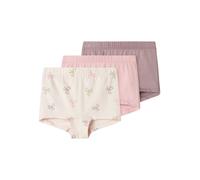 Boxershorts NAME IT "NMFTIGHTS 3P BARELY PINK BOW NOOS", Kinder, Gr. 98, pink (barely pink), Jersey, Obermaterial: 95% Baumwolle, 5% Elasthan, unifarben, normal, Unterhosen (48195821-98) barely pink