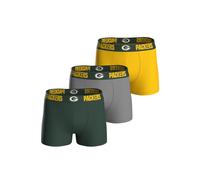 Boxershorts NFL "Boxershort NFL 3pk Boxers 3er Pack", Herren, Gr. L, bunt (grün bay packers), Obermaterial: 95% Baumwolle CO. 5% Elasthan EL., Unterhosen (11215325-L) grün bay packers