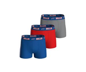 Boxershorts NFL "Boxershort NFL 3pk Boxers 3er Pack", Herren, Gr. XL, bunt (bufallo bills), Obermaterial: 95% Baumwolle CO. 5% Elasthan EL., Unterhosen (20454051-XL) bufallo bills