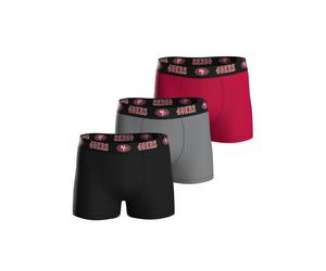 Boxershorts NFL "Boxershort NFL 3pk Boxers 3er Pack", Herren, Gr. XL, bunt (san francisco 49ers), Obermaterial: 95% Baumwolle CO. 5% Elasthan EL., Unterhosen (73020444-XL) san francisco 49ers