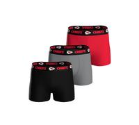 NFL City Chiefs 3pk Boxers Black-Grey-Red -XXL