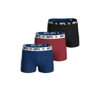 Boxershorts NFL "Boxershort NFL SHIELD 3pk Boxers 3er Pack", Herren, Gr. M, bunt (dunkelblau, rot, schwarz), Obermaterial: 95% Baumwolle CO. 5% Elasthan EL., Unterhosen (53021706-M) dunkelblau, rot, s