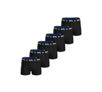 Boxershorts NFL "Boxershort NFL SHIELD 6pk Boxers 6er Pack", Herren, Gr. L, schwarz, Obermaterial: 95% Baumwolle CO. 5% Elasthan EL., Unterhosen (76771312-L) schwarz