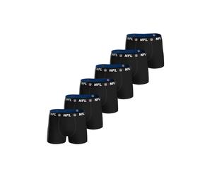 Boxershorts NFL "Boxershort NFL SHIELD 6pk Boxers 6er Pack", Herren, Gr. L, schwarz, Obermaterial: 95% Baumwolle CO. 5% Elasthan EL., Unterhosen (76771312-L) schwarz