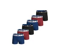 Boxershorts NFL "Boxershort NFL SHIELD 6pk Boxers 6er Pack", Herren, Gr. XXL, bunt (dunkelblau, rot, schwarz), Obermaterial: 95% Baumwolle CO. 5% Elasthan EL., Unterhosen (67978536-XXL) dunkelblau, ro