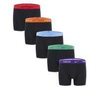 Boxershorts NIKE SPORTSWEAR "NHB 5PK COLOR WB COTTON BRIEF", Jungen, Gr. S (116/122/128), 5 Stk., schwarz, Obermaterial: 95% Baumwolle, 5% Elasthan, Unterhosen, für Kinder (96434152-S) schwarz