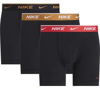 Nike Eday Brief Boxershorts 3 Einheiten L Black / Light Crimson / Desert Ochre