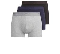 Boxershorts OLYMP Gr. L, marine grau schwarz Herren Unterhosen (89440701-L) marine grau schwarz