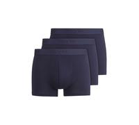 OLYMP Boxershorts Herren 95% Baumwolle/5% Elasthan, Ton-in-Ton Logo, 3er XL blau (marine)