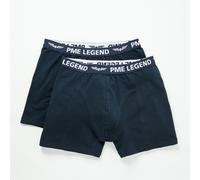 Boxershorts PME LEGEND, Herren, Gr. 3XL, 2 Stk., blau (schwarz sapphire), Jersey, Obermaterial: 95% Baumwolle, 5% Elasthan, körpernah, Unterhosen (44639064-XXXL) schwarz sapphire