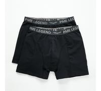 Boxershorts PME LEGEND, Herren, Gr. L, 2 Stk., schwarz, Jersey, Obermaterial: 95% Baumwolle, 5% Elasthan, körpernah, Unterhosen (79620400-L) schwarz