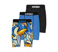 Boxershorts PSD "3 PACK - BLINGNANA Herren", Herren, Gr. M, bunt (multi), 90% Polyester, 10% Elasthan, Unterhosen (63690217-M) multi