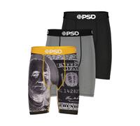 Boxershorts PSD "3 PACK - INVERTED BENJI Herren", Herren, Gr. L, multi, 90% POLYESTER, 10% ELASTHAN, Unterhosen (12021526-L) multi