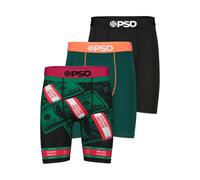 Boxershorts PSD "3 PACK - LUXE MONEY SPORT Herren", Herren, Gr. L, bunt (multi), 90% POLYESTER, 10% ELASTHAN, Unterhosen (34316408-L) multi
