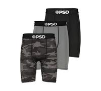 Boxershorts PSD "3 PACK - NIGHT CAMO Herren", Herren, Gr. L, multi, 90% Polyester, 10% Elasthan, Unterhosen (41931526-L) multi