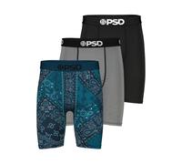 Boxershorts PSD "3 PACK - PAISLEY MAZE Herren", Herren, Gr. M, bunt (multi), 90% POLYESTER, 10% ELASTHAN, Unterhosen (14704416-M) multi