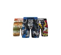 Boxershorts PSD "3 PACK RODEO Herren", Herren, Gr. L, bunt (multi), 88% Polyester, 12% Elasthan, Unterhosen (14968705-L) multi
