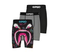 Boxershorts PSD "3 PACK - WF SCRIBE Herren", Herren, Gr. M, multi, 90% POLYESTER, 10% ELASTHAN, Unterhosen (29062307-M) multi