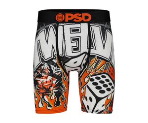 Boxershorts PSD "JATWELVE DICE MM Herren", Herren, Gr. L, bunt (multi), 88% Polyester, 12% Elasthan, Unterhosen (11508634-L) multi