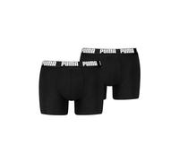 Boxershorts PUMA "Boxershort 2er Pack", Herren, Gr. M, schwarz (schwarz, weiß), Obermaterial: 95% Baumwolle CO. 5% Elasthan EL., Unterhosen (62239140-M) schwarz, weiß