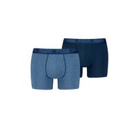 Boxershorts PUMA "Boxershort 2er Pack", Herren, Gr. XXL, blau (blau denim), Obermaterial: 95% Baumwolle CO. 5% Elasthan EL., Unterhosen (96337204-XXL) blau denim