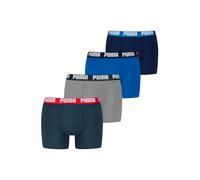 Boxershorts PUMA "Boxershort 4er Pack", Herren, Gr. L, blau (blau, grau), Obermaterial: 95% Baumwolle CO. 5% Elasthan EL., Unterhosen (16045063-L) blau, grau