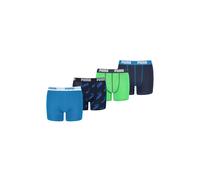 Boxershorts PUMA "Boxershort 4er Pack", Jungen, Gr. 152, grün (grün, blau), Obermaterial: 95% Baumwolle CO. 5% Elasthan EL., Unterhosen (72870368-152) grün, blau