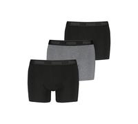 Boxershorts PUMA "Boxershort Boxer 3P 3er Pack", Herren, Gr. XL, bunt (schwarz, grau), Obermaterial: 95% Baumwolle CO. 5% Elasthan EL., Unterhosen (60989447-XL) schwarz, grau