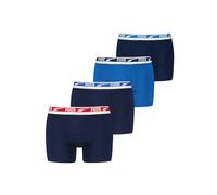 PUMA Herren Boxershorts, 4er Pack - Everyday Multi Logo ECOM, Cotton Stretch Blau M